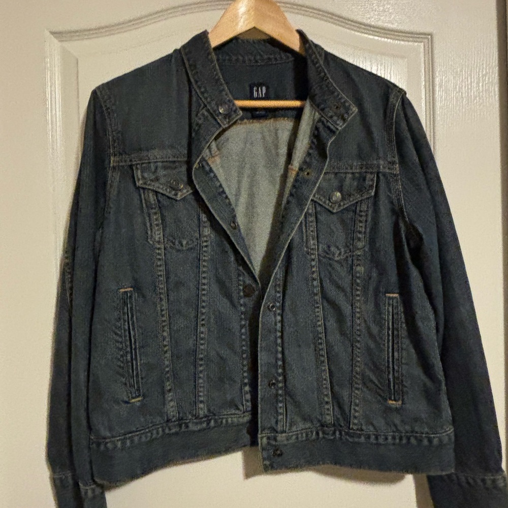 GAP Men's Dark Gray Denim Jacket